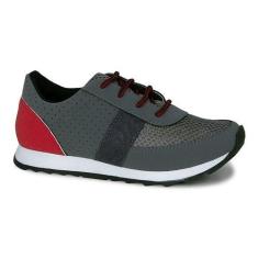 Imagem de Tênis Infantil Masculino Diversão Confort Nº33 Cor Grafite - Sugar Shoes