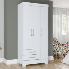 Imagem de Guarda Roupa Solteiro 3 Portas 2 Gavetas Sensi Briz
