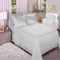 Imagem de Jogo De Cama Casal Algodão 180 Fios 4 Pçs Estampado Conforto - Dream