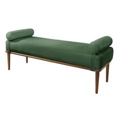 Imagem de Recamier Banco Berlim Luxo Madeira Maciça Castellar Móbile Veludo Verde Veludo Verde