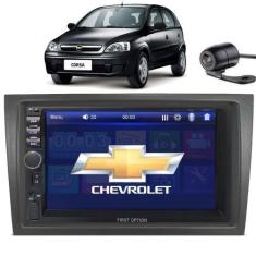 Imagem de Central Multimidia Corsa Maxx Mp5 Espelhamento Moldura Câmera De Ré - 