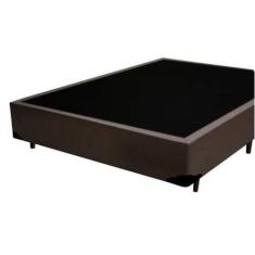 Imagem de Base Box Queen Bipartido Blindado Linhão Marrom - Imperium do Sono