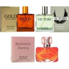 Imagem de Kit 3 Perfumes Importados Masculino E Feminino - Sea Blue