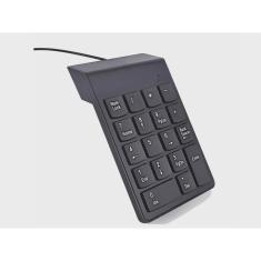 Imagem de Teclado Numérico Com Fio Usb 1,25 Metros 18 Teclas Pequeno