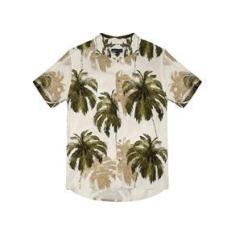Imagem de Camisa Masculina Folhagens Rovitex Bege