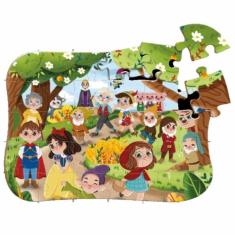 Imagem de Quebra-Cabeça Era Uma Vez - Contos Infantis - 30 Peças - Mdeira - 2983 - Brincadeira De Criança