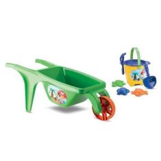 Imagem de Brinquedo Carriola Com Acessórios Sortida De Praia - Samba Toys