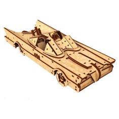 Imagem de Quebra Cabeça 3D Batmóvel Batmobile Mdf - Monte & Eduque