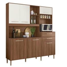 Imagem de Armario Cozinha 6 Portas E 2 Gavetas Salsa - Nicioli