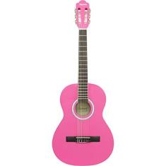 Imagem de Violão Acústico Infantil de Nylon para Destros com Tensor TCG 360 Rosa Thomaz