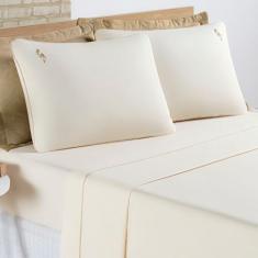 Imagem de Jogo De Cama Lençol Percal 200 Fios 100% Algodão Liana Queen 04 Peças