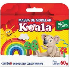Imagem de Delta Massa Para Modelar Koala C/ 06 Cores , Multicor, pacote de 12