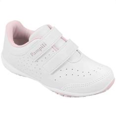 Imagem de Tênis Infantil Pampili Honey Colegial Volta Às Aulas Tiras Autocolante