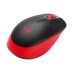 Imagem de Mouse Logitech M190 Wireless 910-005904 BLK/Red