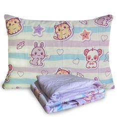 Imagem de Jogo de Cama Infantil 100% Algodao Solteiro 3 Peças Estampado Pet Love Lepper