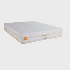 Imagem de Colchão King Size Inducol Mola Ensacada New London 30x193x203cm Bege/Branco