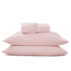 Imagem de Jogo De Lençol Casal 400 Fios Micropercal 3 Peças Acetinado - Conforto