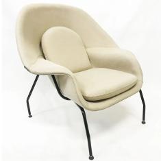 Imagem de Poltrona Womb Chair Linho Bege Poltronas do Sul