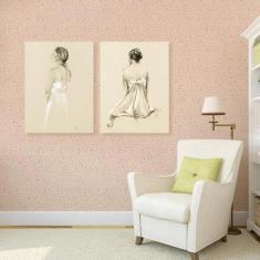 Imagem de Papel de Parede Infantil Bolinhas Lilás