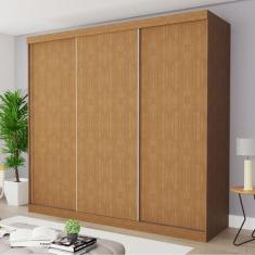 Imagem de Guarda-Roupa Casal Itália 3 Portas 4 Gavetas Carvalho - Minastex