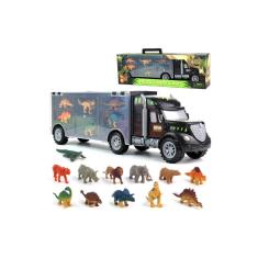 Imagem de Caminhão transportador de dinossauros Jurassic com 6 dinossauros e Acc