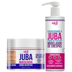 Imagem de Kit Juba Widi Care Creme Pentear Encrespando E Mascara Hidro Nutrição