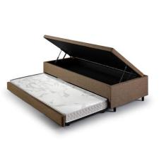 Imagem de Bicama Box Baú Solteiro Com Colchão Ecoline D20 Ecoflex Linho Marrom 8