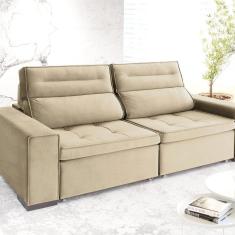 Imagem de Sofá Retrátil e Reclinável 2 Lugares 230 Cm Charm Bege