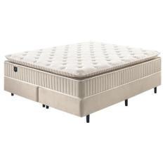 Imagem de Base Box Casal Somiê Eleganza Bege - Di Sonno Colchões