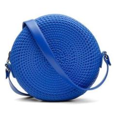 Imagem de Bolsa Quebeck Azul Elegante Compacta Moda Tendência Moderna-Feminino