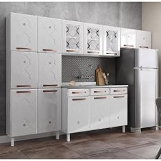 Imagem de Cozinha Aço Completa 3 Vidros Mirage New Telasul Branco