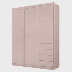 Imagem de Guarda Roupa Infantil 3 Portas 4 Gavetas Lua P04 Rose - Mpozenato