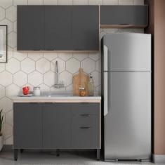 Imagem de Cozinha Modulada 3 Peças Frcz7 Avena Grafito