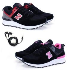 Imagem de Kit 2 Tênis Feminino Academia Fitness + Fone de Ouvido Fio - Vorax, Ve