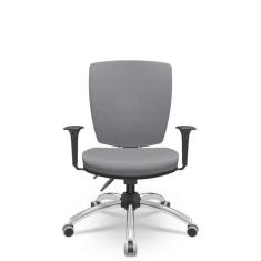 Imagem de Cadeira Altrix Espaldar Alto Vinil Cinza