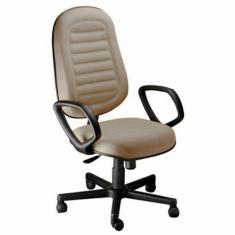 Imagem de Cadeira Presidente Gomada com Braços Linha Blenda Bege