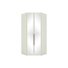 Imagem de Guarda Roupa Closet Casal de Canto Oblíquo Seletto MC06 c/ 2 Portas c/ Espelho e 3 Gavetas Areia - Henn