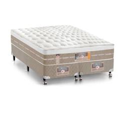 Imagem de Cama Box + Colchão Queen Size Castor Pocket Silver Star Air One Face 72 x 158 x 198