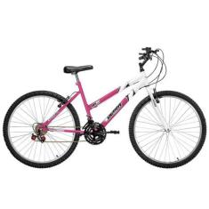 Imagem de Bicicleta Aro 26 Feminina Bicolor 18 Marchas Aço Carbono Ultra Bikes, 