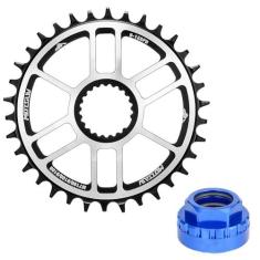 Imagem de ZOCKZ Corrente de bicicleta de 12 velocidades 30T/32T/34T/36T/38T/40T bicicleta de velocidade única estreita ampla e montagem direta com ferramenta de montagem para manivelas M9100/M8100/M7100