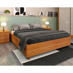 Imagem de Cama De Casal De  Mônaco Cinamomo - Tcil Móveis