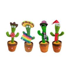 Imagem de Brinquedo Cacto Pelúcia Dançante Falante Toca Música Imita Repete Fala