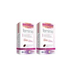 Imagem de Kit 2 Cxs Suplemento Feminis Ômega 3 Dha Vitamina Eurofarma