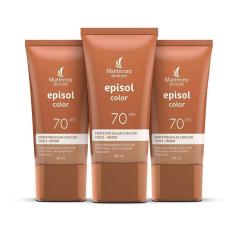 Imagem de 3 Protetor Solar Episol Color Tom 3 Medio Fps 70 40Ml