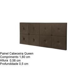 Imagem de Painel Cama Box Botão Queen 1,60 Elegance Cor Marrom Comprar - Comprar