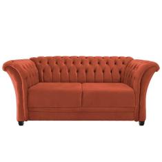 Imagem de Namoradeira Chesterfield Sofia Suede Terracota