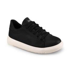 Imagem de Tênis Infantil Bibi de Couro Casual Preto New Way 1192045 - Calçados B