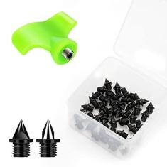 Imagem de Lejof Espigões de pista de 4,8 mm, 50 peças de pontas de aço rígido para tênis de pista, spikes de pista e cross country com chave pontiaguda, pontas de substituição para tênis de corrida curto de esportes de corrida