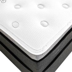 Imagem de Colchão Casal Vivere Mola Ensacada (34x138x188) Branco e Cinza