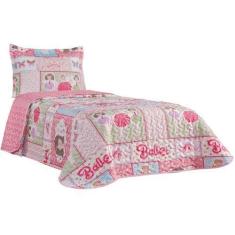 Imagem de Kit Colcha Solteiro e Jogo de Cama 4 Pç Infantil Cobre Leito - DECORA 